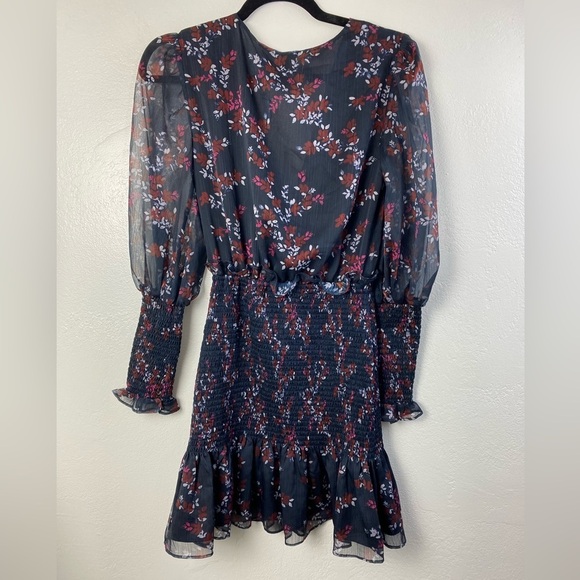 Keepsake The Label Embrace Floral Boho Smocked Long Sleeve Ruffle Dress XS NWT - Picture 14 of 15